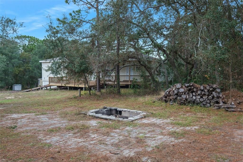 Fire Pit and Wood