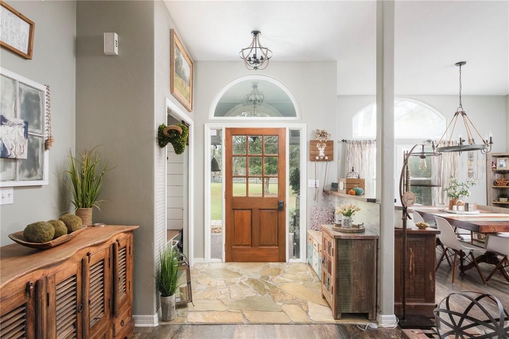 Entry way with built-ins