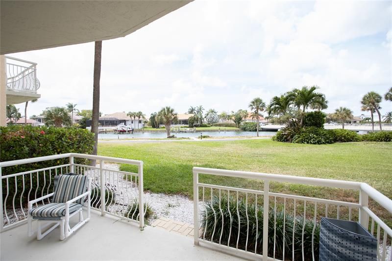 Spacious patio with waterview