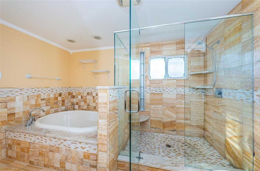 Main bath shower and tub