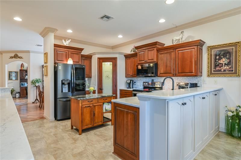 Pantry Storage under Breakfast Bar