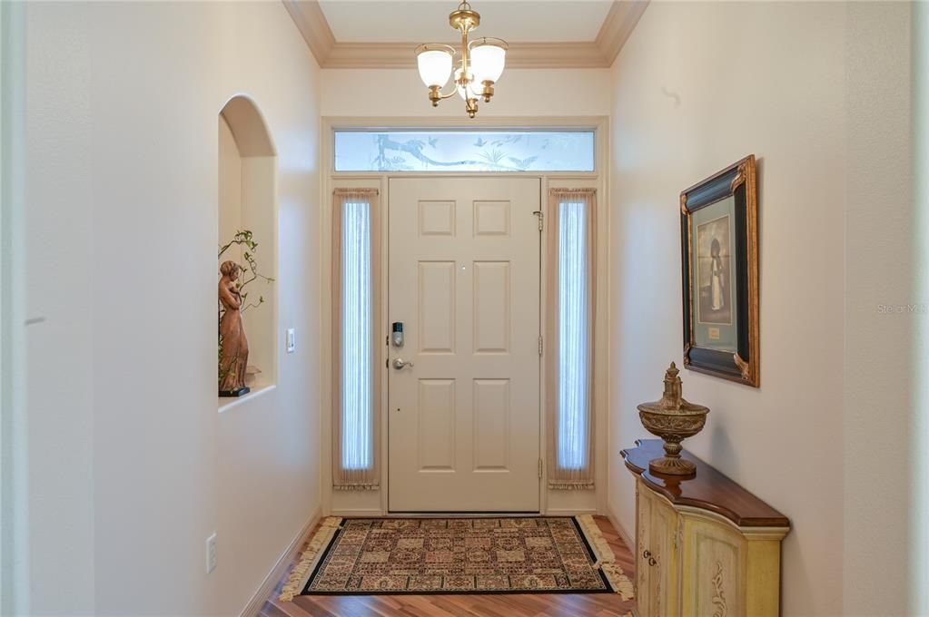 Foyer with Alcove & Transom Window