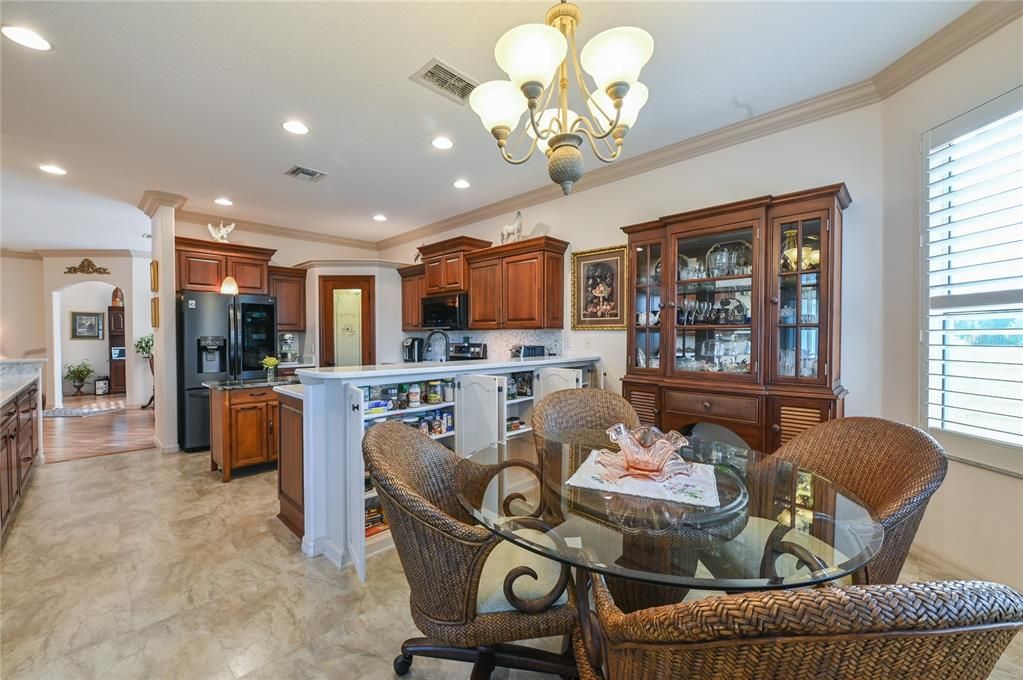 Pantry Storage under Breakfast Bar