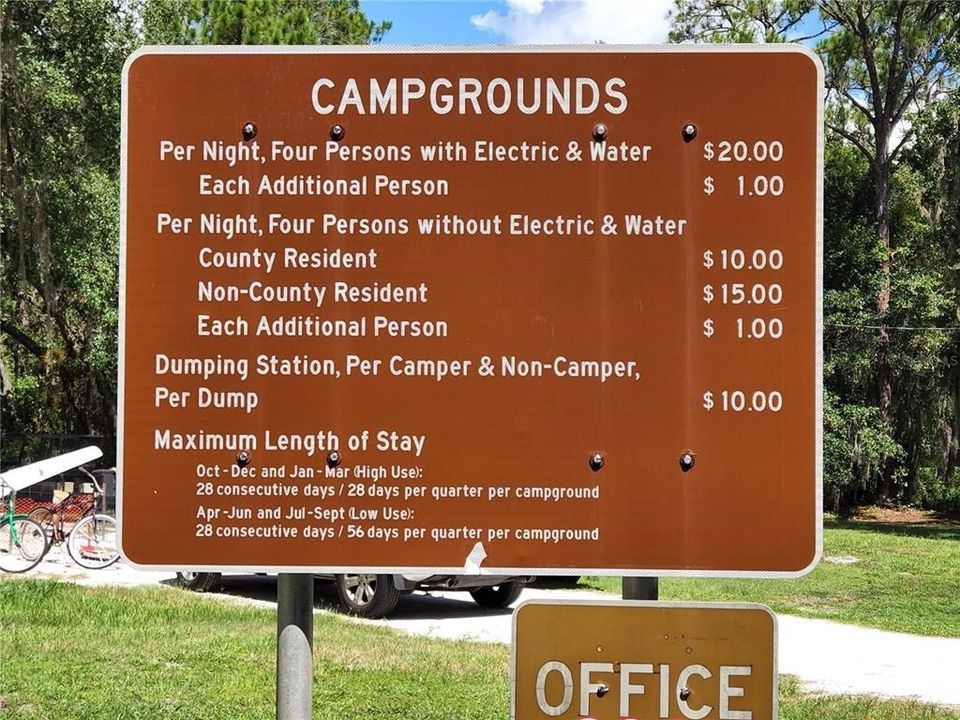 CAMPGROUND NEAR BY