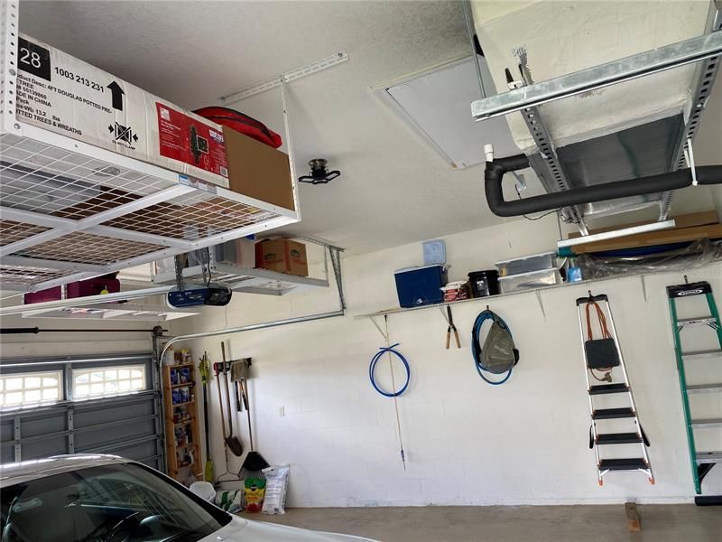 garage with extra storage