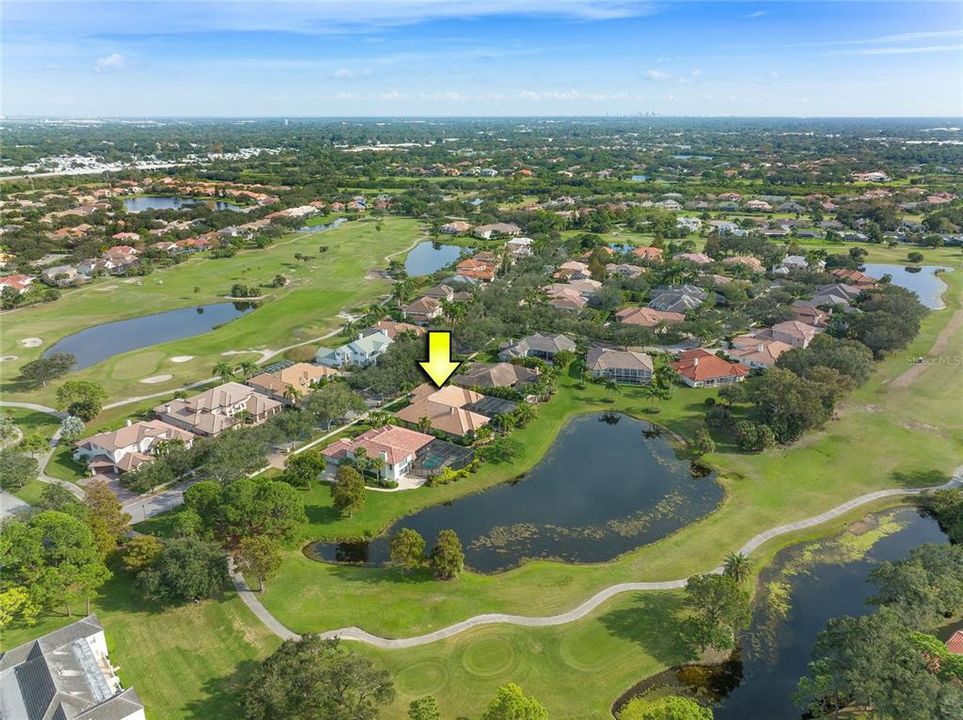 Unique lot in community on the golf course and pond