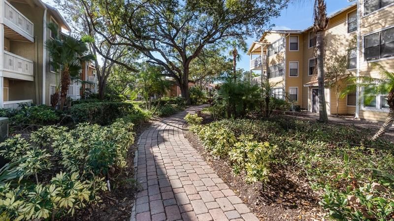 Walking Trail in One of the Courtyards