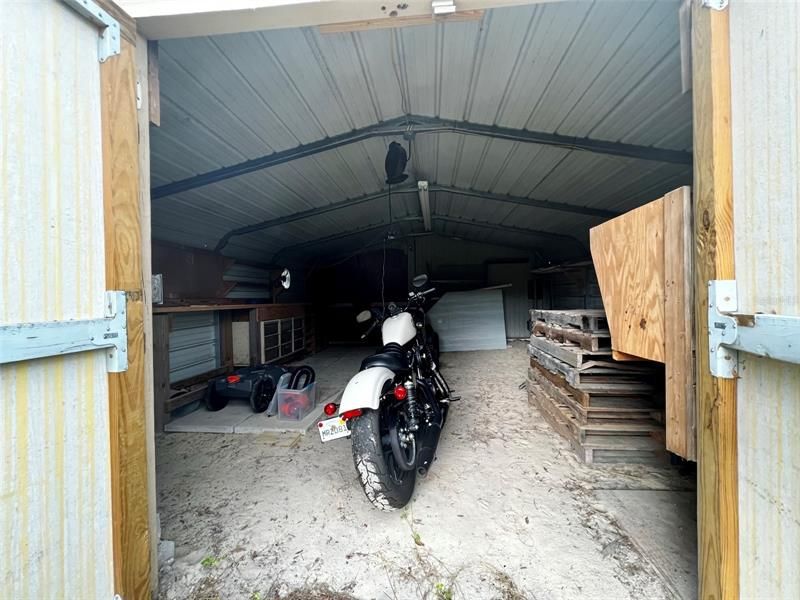 More Storage space. Attached to garage