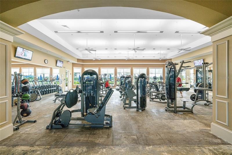 ....a well-equipped fitness center...