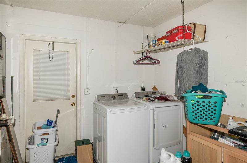 Laundry Area in Garage