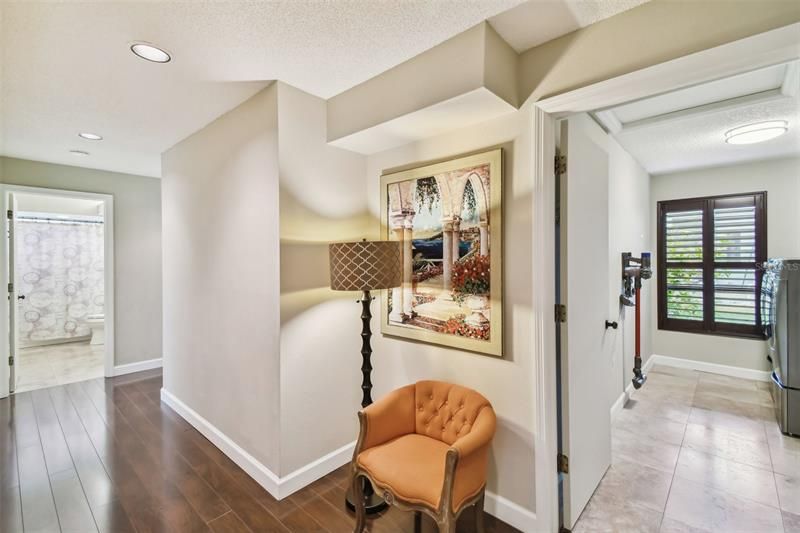 Hallway to laundry room