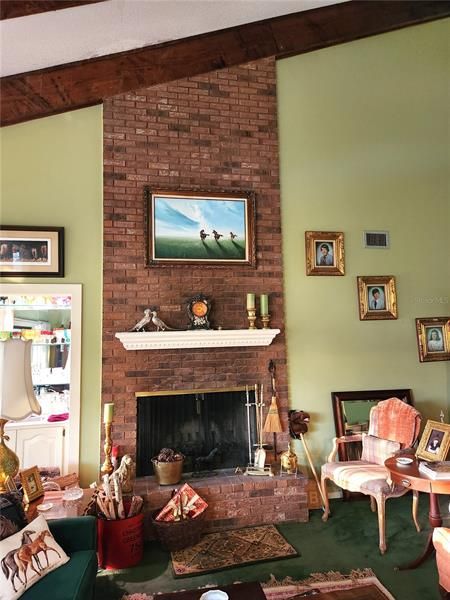 Floor to Ceiling Fireplace