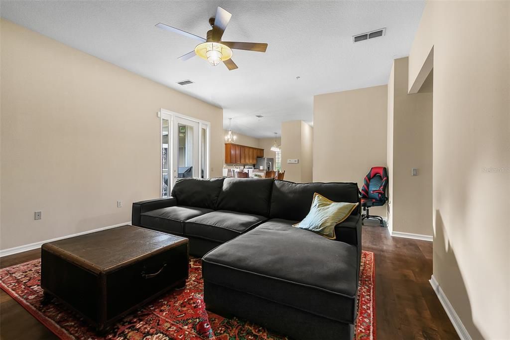 Family room - open concept with kitchen