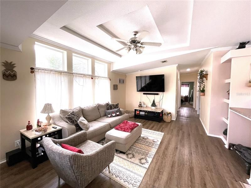Bright natural lighting in Living Room