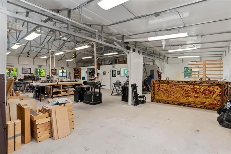 Workshop is currently designed for woodworking.