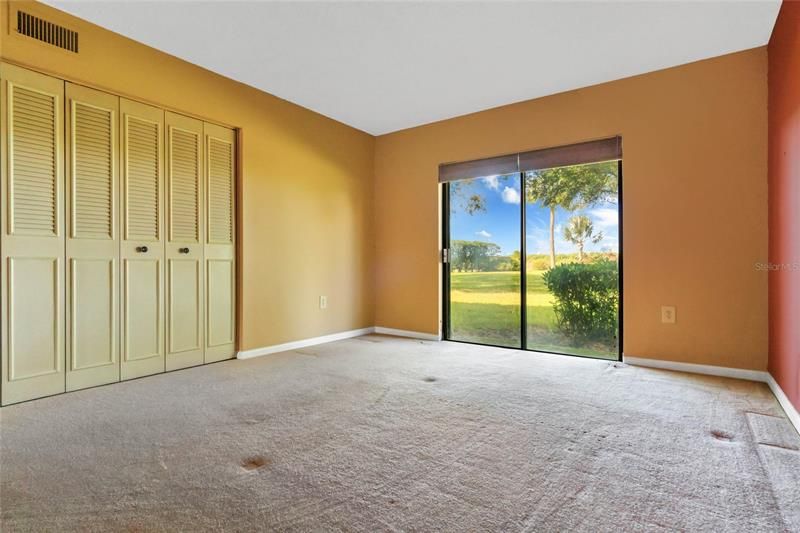 Master Bedroom features Glass Sliding Doors