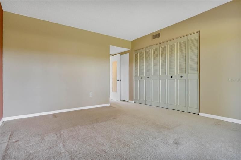 2 Closets are located in the Master Bedroom
