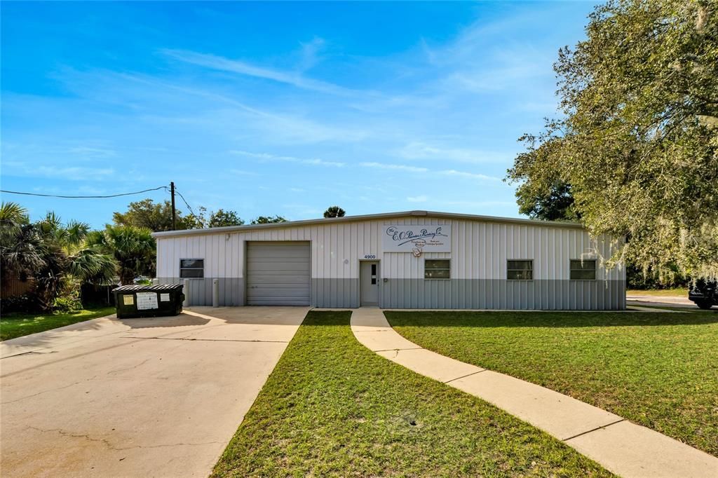 Established business on a large lot