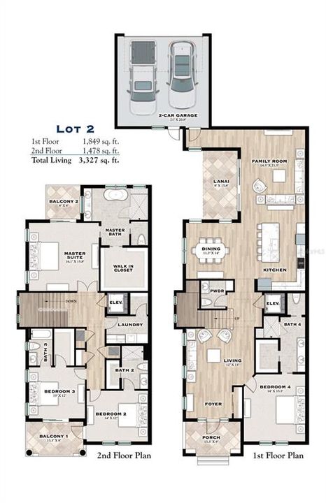 Two-story Floor Plan