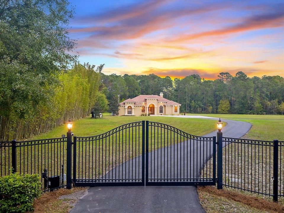 Front Entry with Private Gated Access