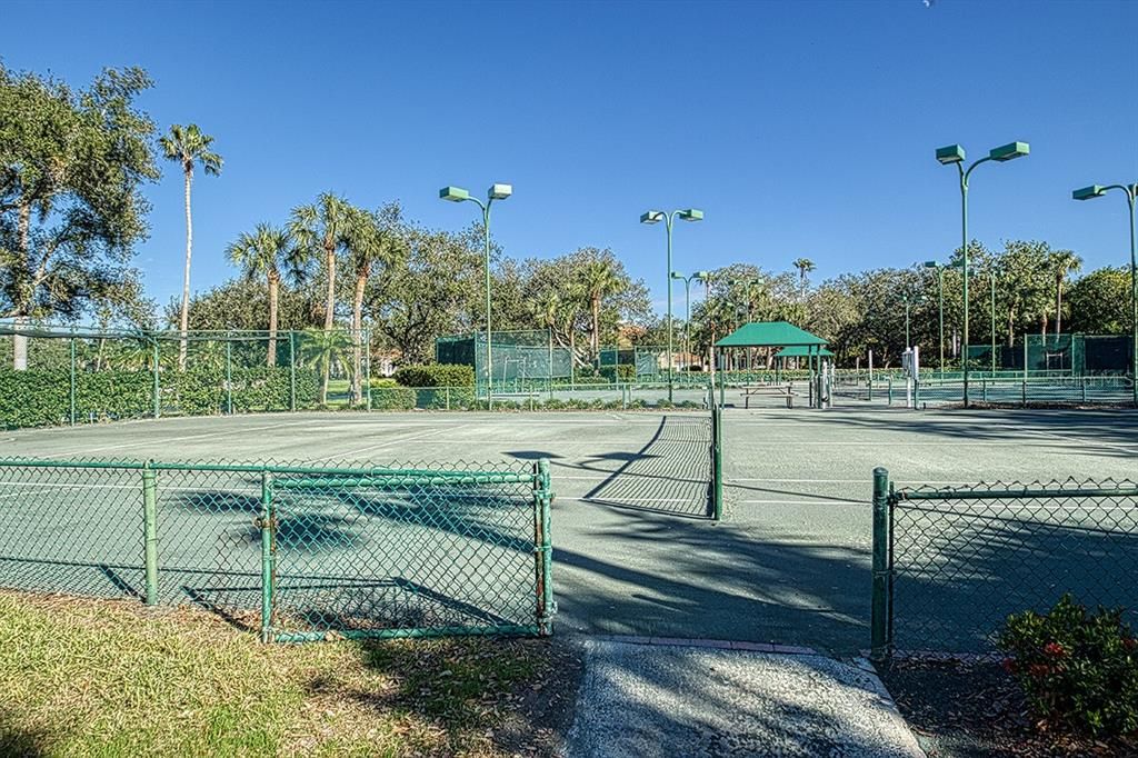 Clay tennis courts