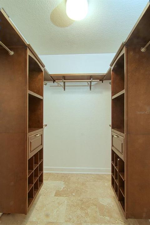 master closet with built-ins