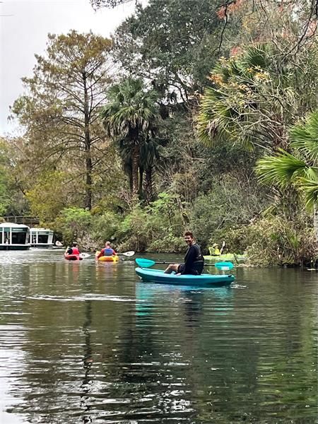 Kayaking down Silver Springs 6 minutes away