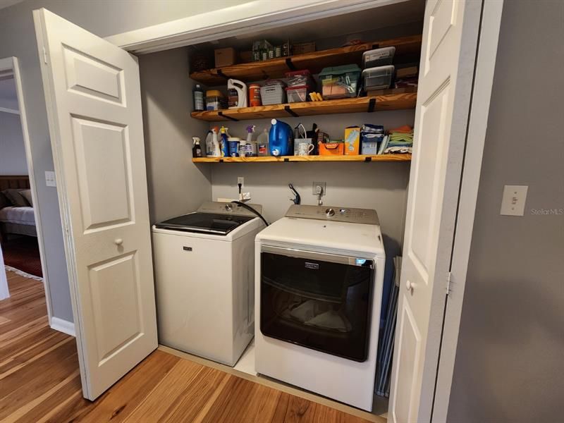 Laundry closet - washer and dryer convey with house