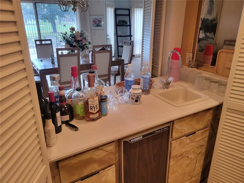 Wet Bar to Dining Room