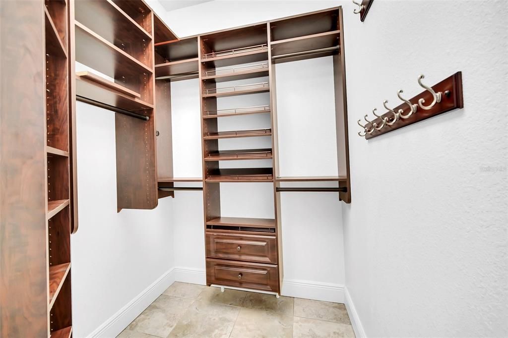 One of two Master Closets - both custom