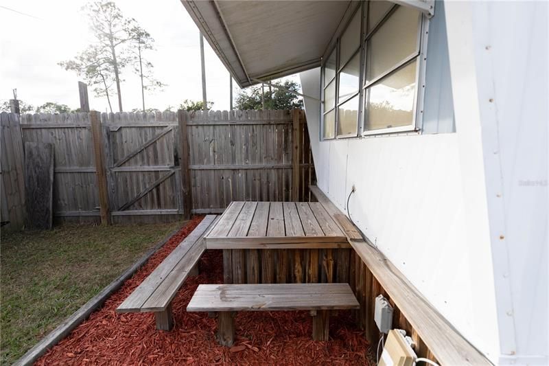 Built-in Bench Seating and Table