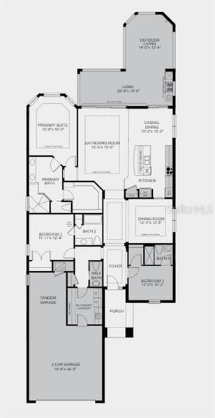 Structural options:Tandem garage, bed 3, pocket SGD, gourmet kitchen, study w/pocket doors, 8' interior doors, tray ceilings, kneewall cabinets, covered outdoor living, fireplace, pool, floor outlet, core fill insulation, additional showerhead at primary, outdoor kitchen