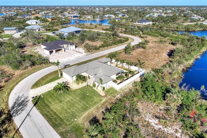 Vacant Lots are owned by the large home off to the right for privacy