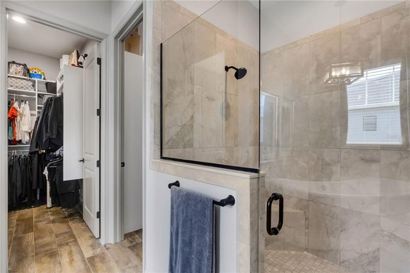 Master walk-in shower