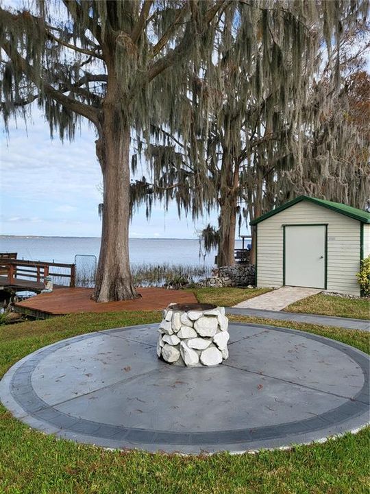 Firepit and Shed