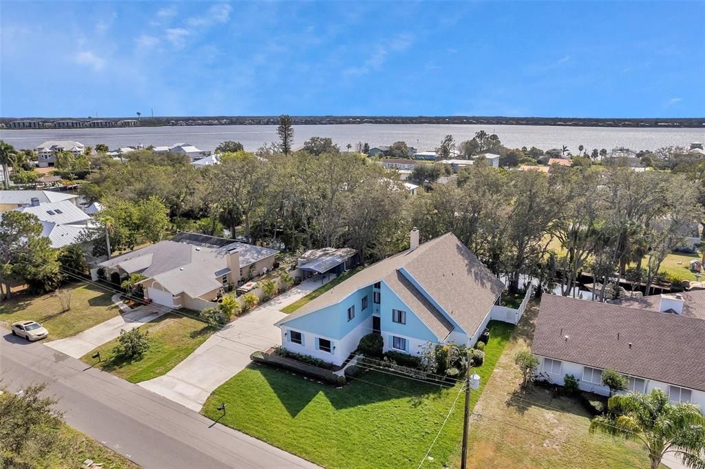 Lots of windows, lots of parking space and a beautiful newly sodded lawn.