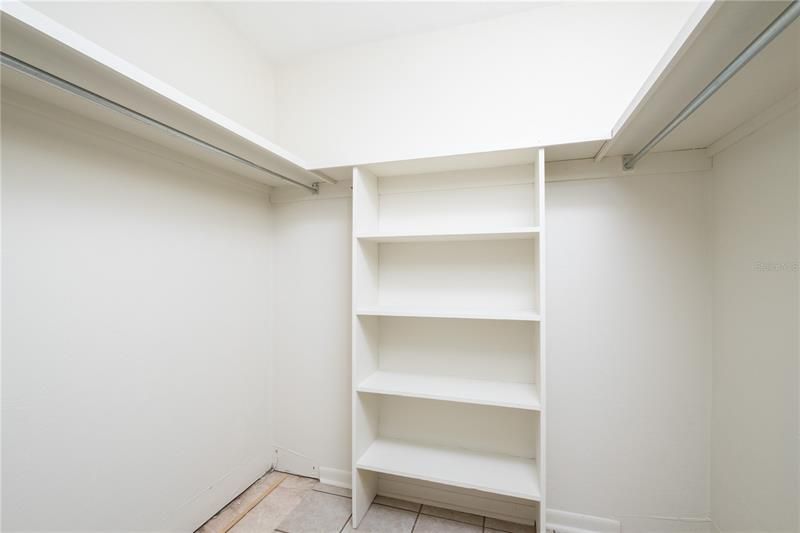 Walk in closet for Primary Bedroom