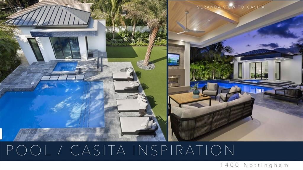 Casita and Pool Selection Inspirations