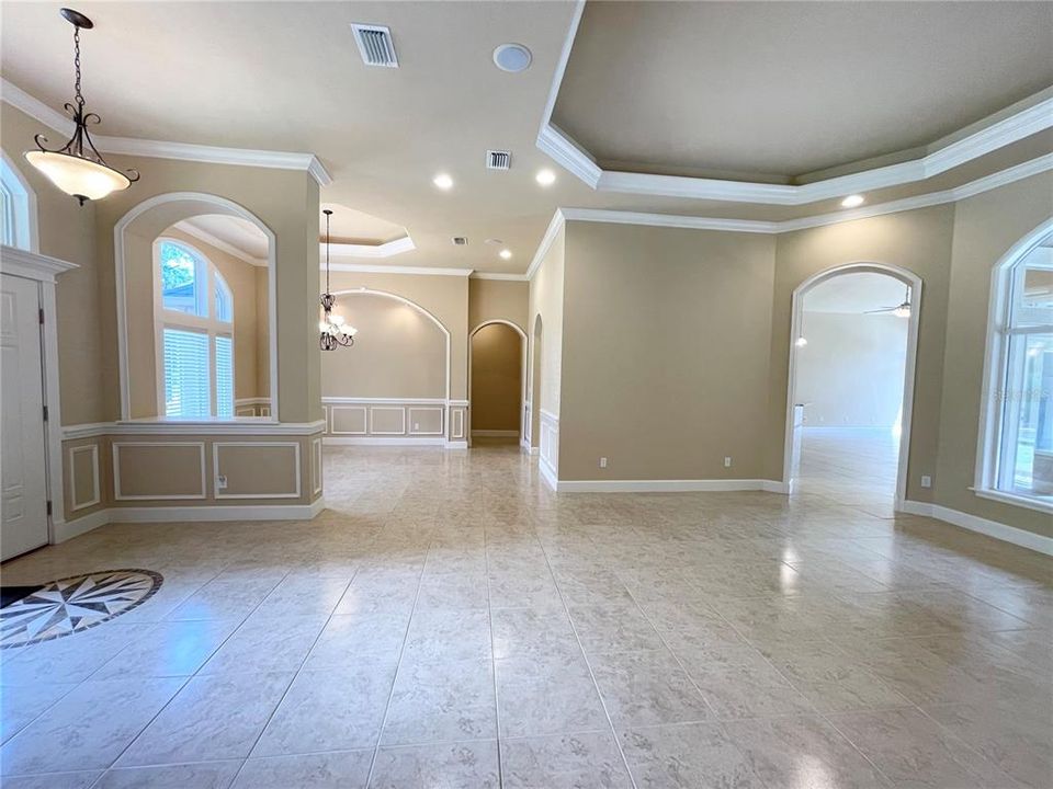 Entry foyer & living room