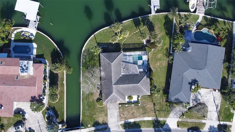 Aerial top view of the property!