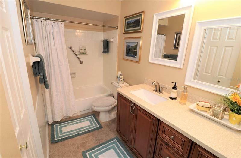 Attractive Guest Bath With Tub