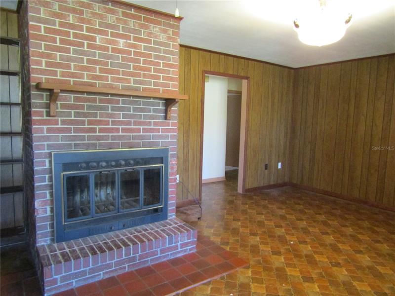 Cozy Brick Fireplace