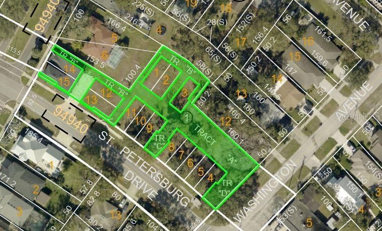 Washington Park Lot - parcel layout is the previous permitted site plan