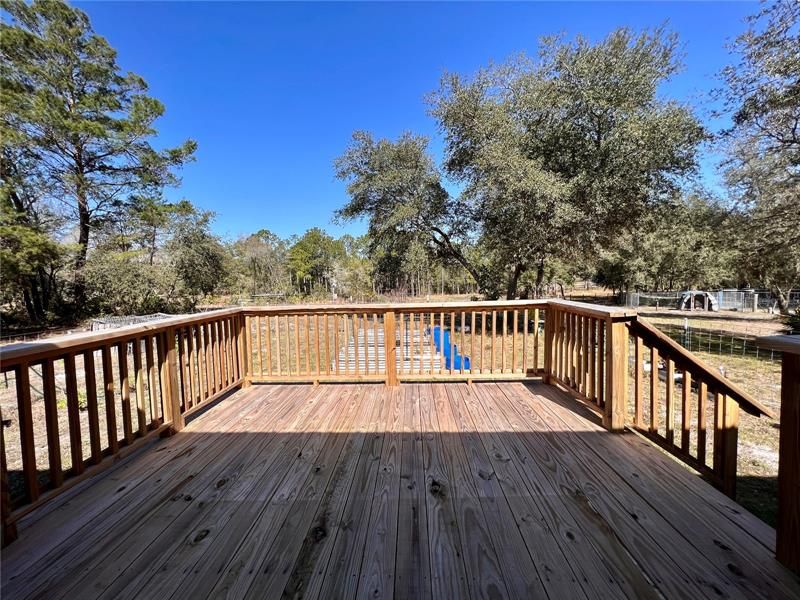 Deck off the living room