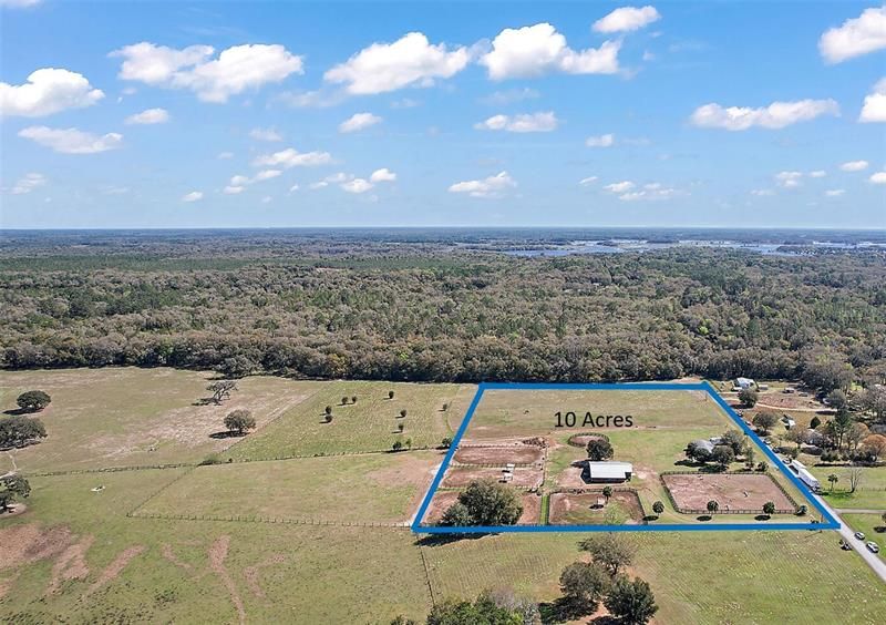 10 acre mini Ranch outlined