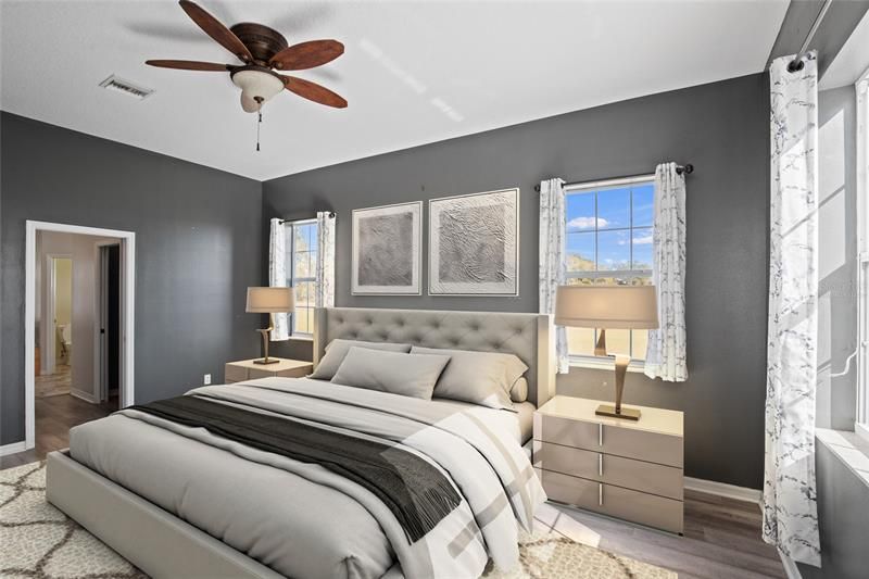 Master Bedroom Virtually Staged