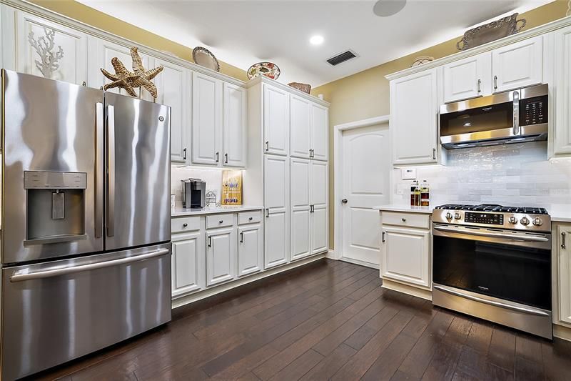 Kitchen with Stainless Steel Appliances  and 42" Custom Cabinets