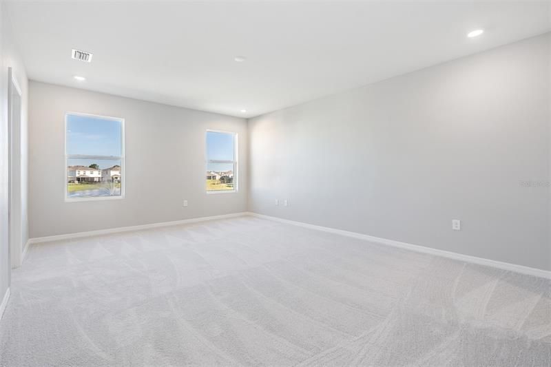 Primary Bedroom on 2nd floor with water views