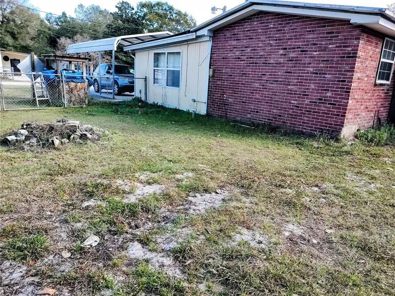 side yard view