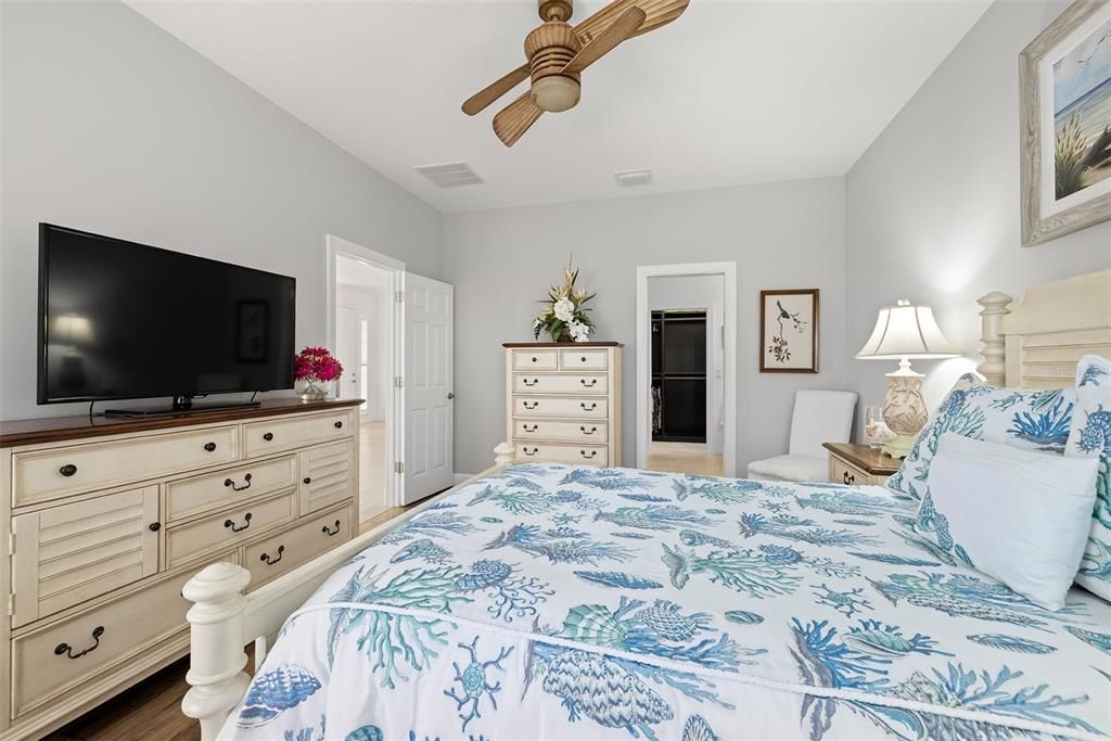 Light and airy primary bedroom.